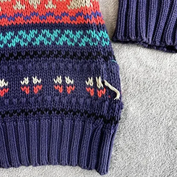 Vintage Eddie Bauer Sweater Women's L Bold Patterned Outdoor Layers - Picture 7 of 16